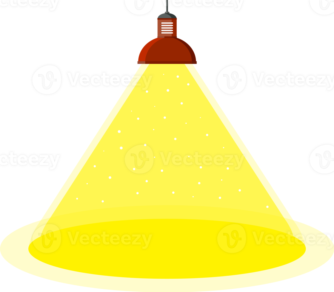 Illuminated ceiling lamp png