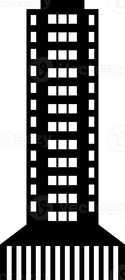 Modern city building png