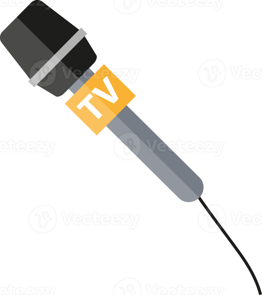 Grey metallic microphone png