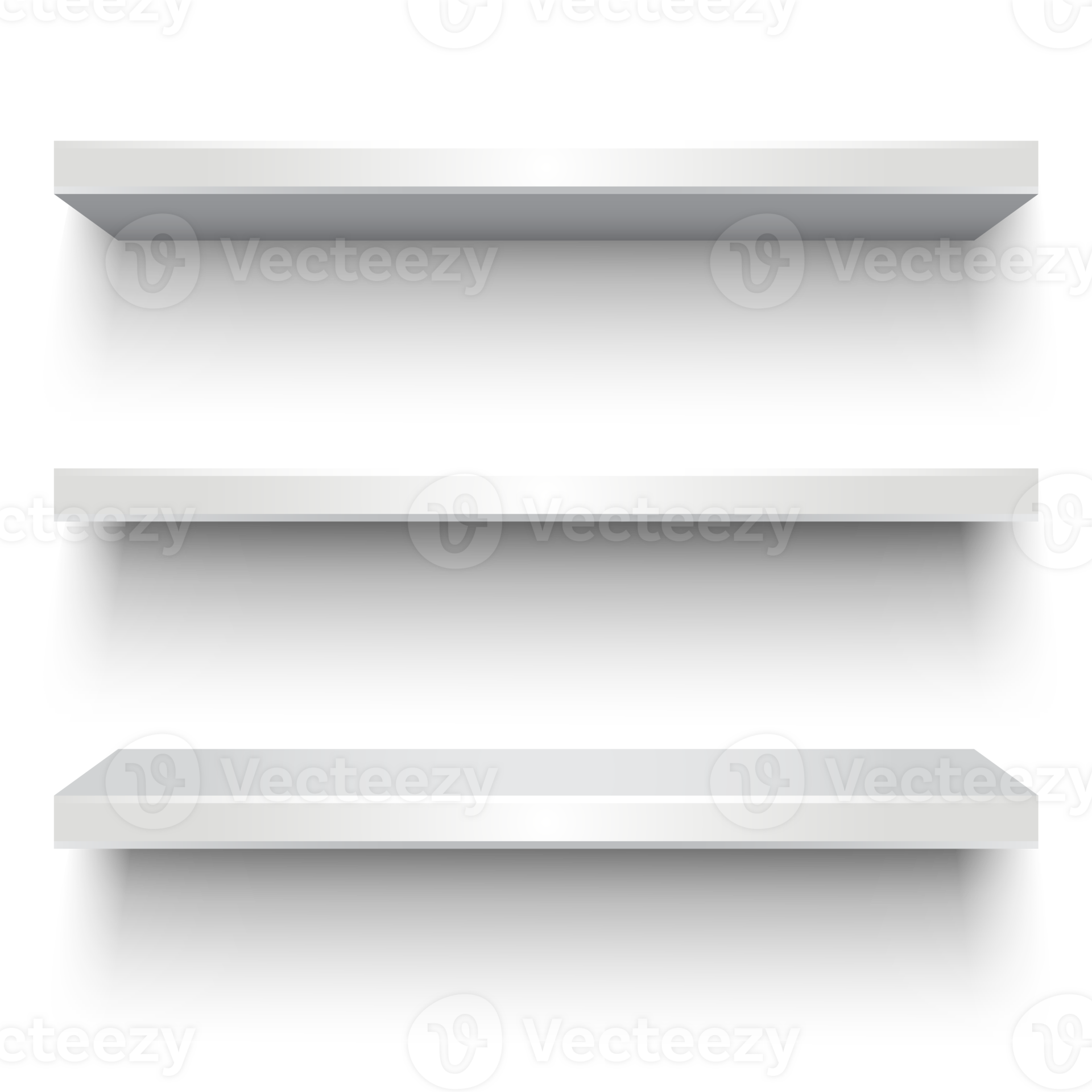 Empty white shelves 35860930 PNG
