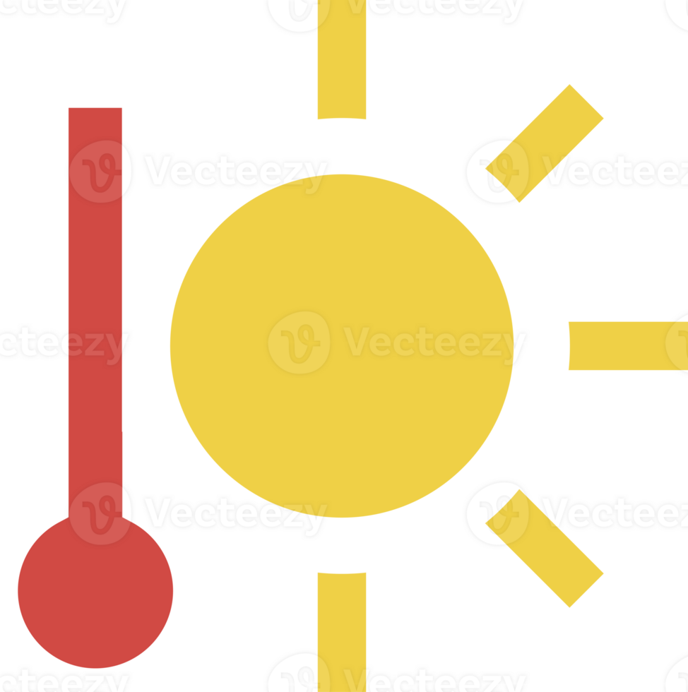 Weather icon in flat style png