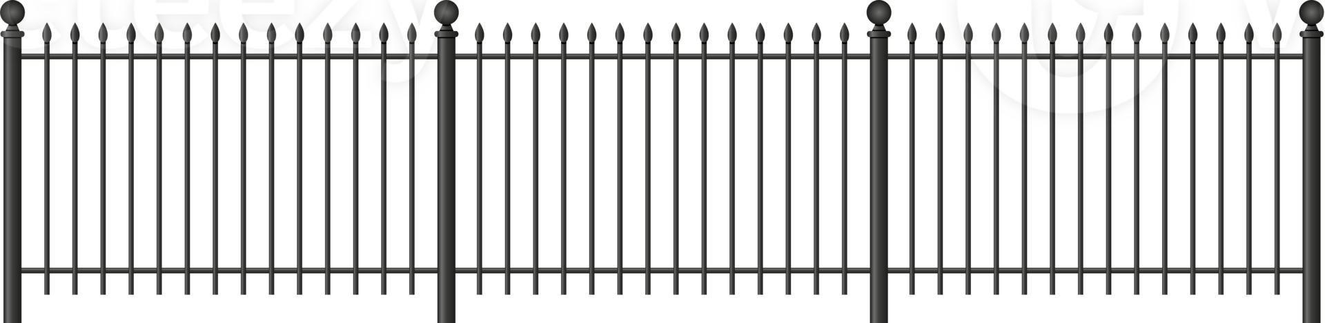 Black forged lattice fence png