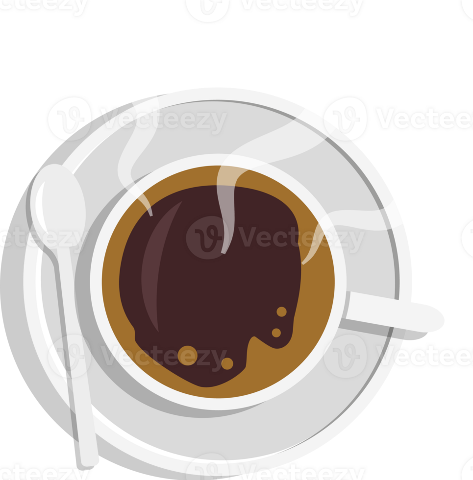 Cup of hot coffee png