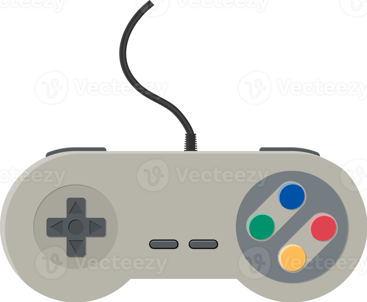 video gioco controllore, Vintage ▾ cablata gamepad. png