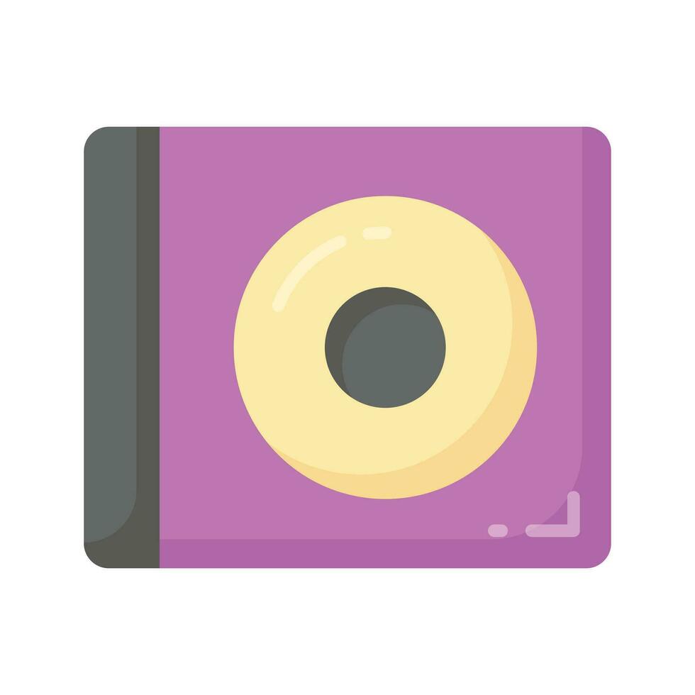 un icono de DVD jugador en de moda diseño estilo, moderno discos compactos ROM vector