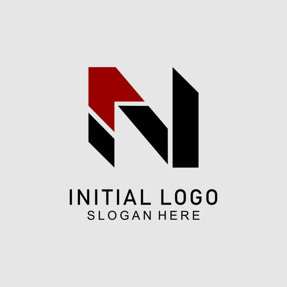Creative Abstract Letter N Logo Vector. vector