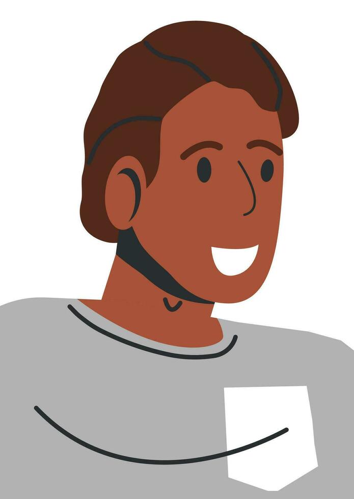 contento hombre en casual ropa aislado. joven sonriente masculino personaje. alegre chico. chico alegría o celebrando, positivo emociones o éxito. dibujos animados plano vector ilustración