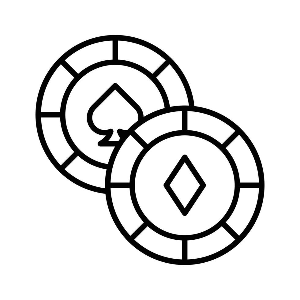 Gambling coins vector design in modern style, easy to use and download