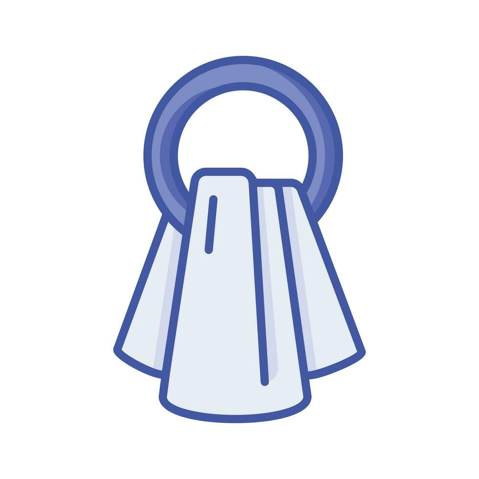 Get your hands on this hanging towel icon design, vector of cleaning towel