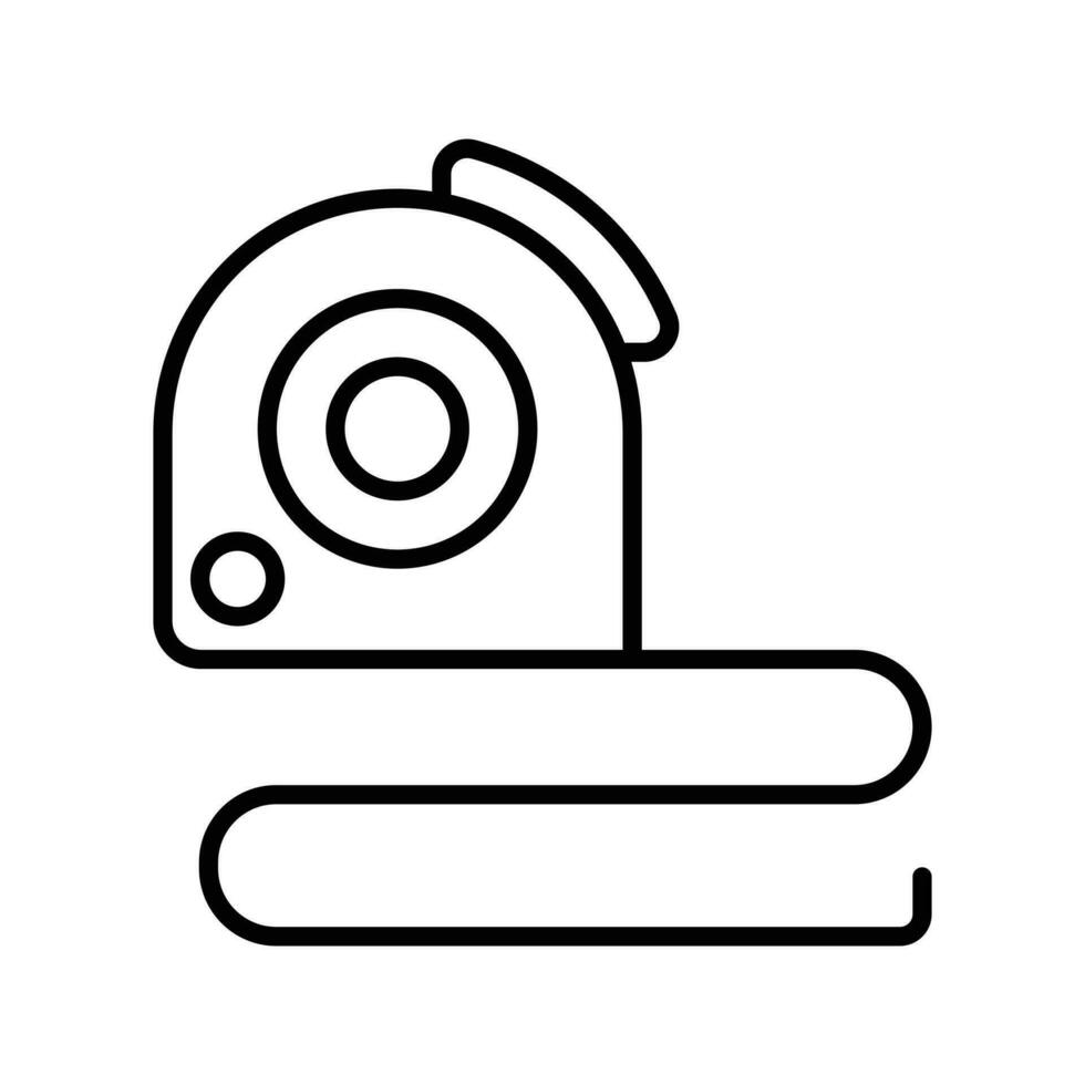 Measurement Tape vector design, an instrument for measuring, inches tape icon