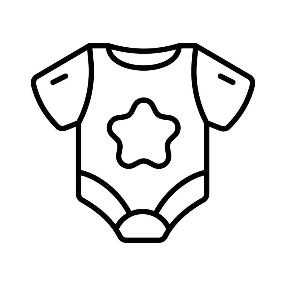 Icon of baby romper in modern style, baby dress vector design