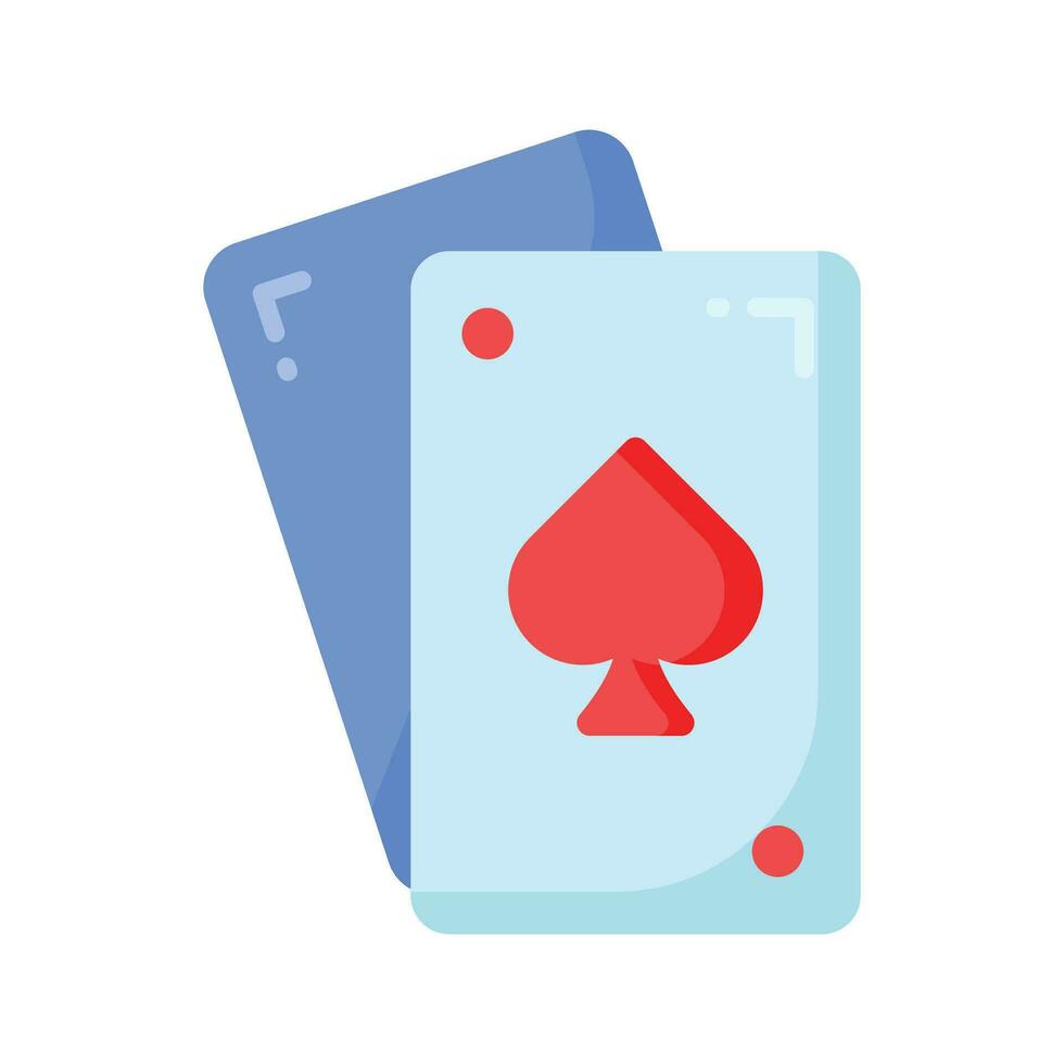 cheque esta hermosamente diseñado icono de jugando tarjetas en de moda estilo vector