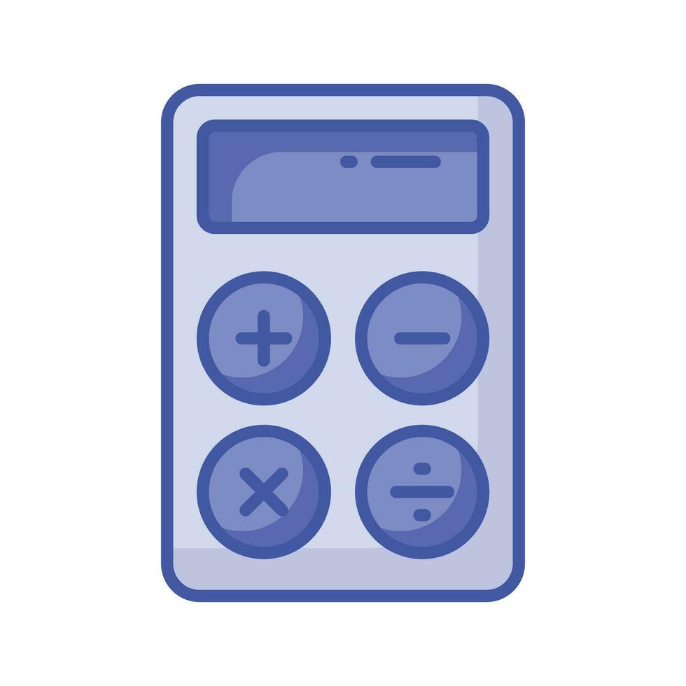 Calculator vector design, mathematical calculation equipment in modern style