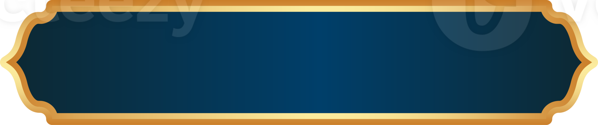 islâmico Ramadã dourado quadro. árabe Projeto com turco enfeite e azul fundo. arabesco fita adesivo para tag bandeira e venda folheto. png