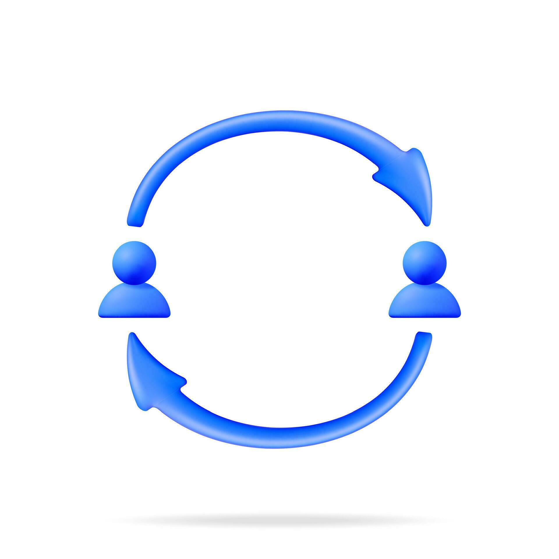 3D User Sync or Switch Symbol Isolated. Render User Exchange
