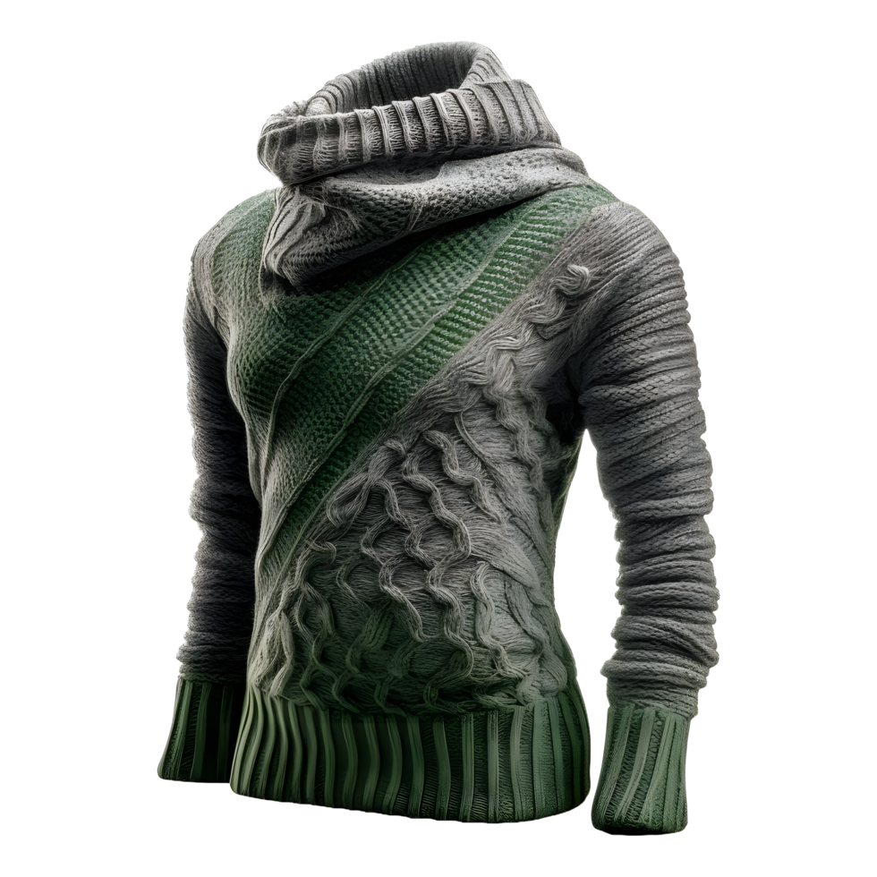 AI generated Winter Sweater Full Sleeves on Transparent background - Ai Generated png