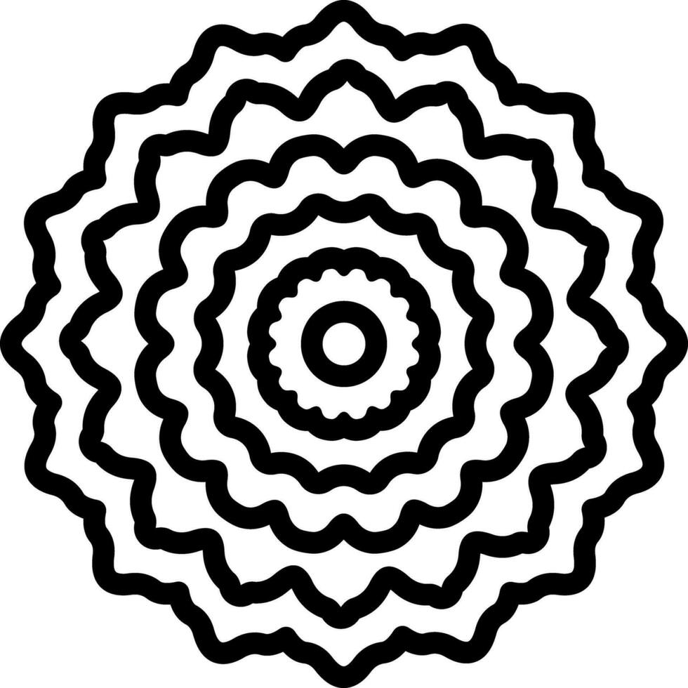 Black line icon for macro vector