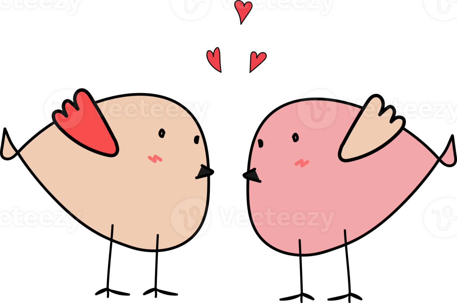 Cute bird cartoon illustration on transparent background. 35865679 PNG