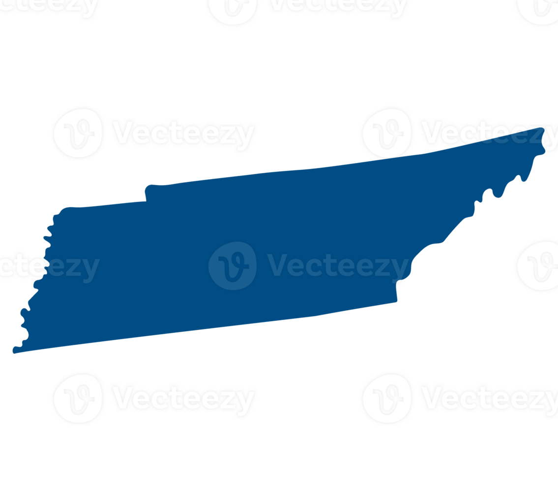 Map of Tennessee. Tennessee map. USA map png