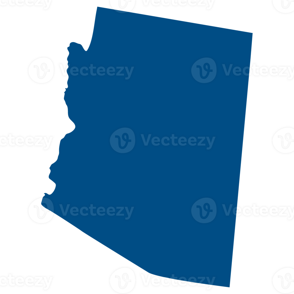 Arizona state map. US state of Arizona map. png