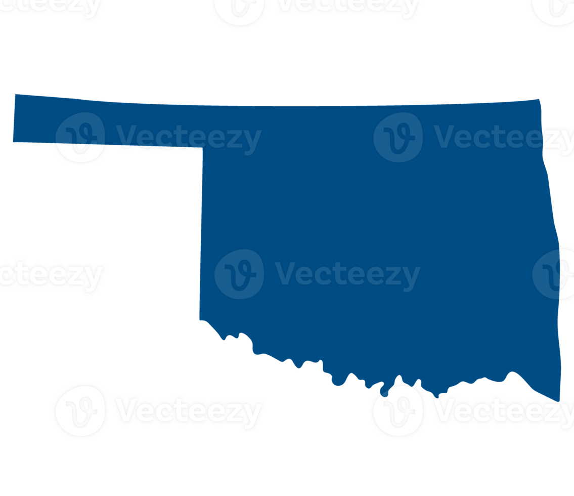 Map of Oklahoma. Oklahoma map. USA map png