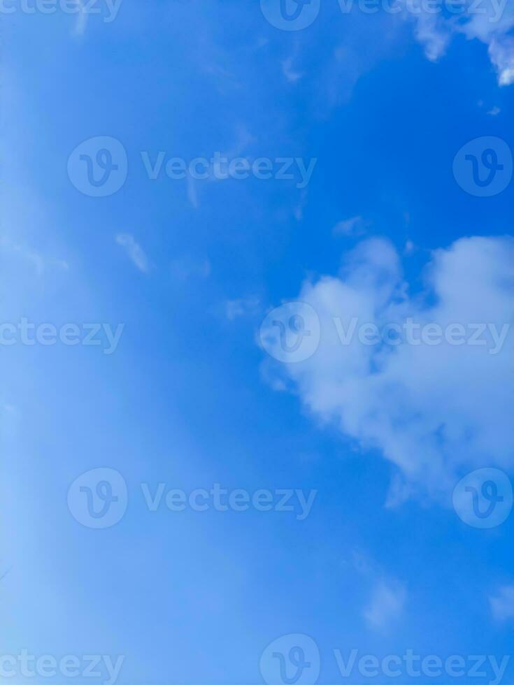 blue sky background with white clouds photo