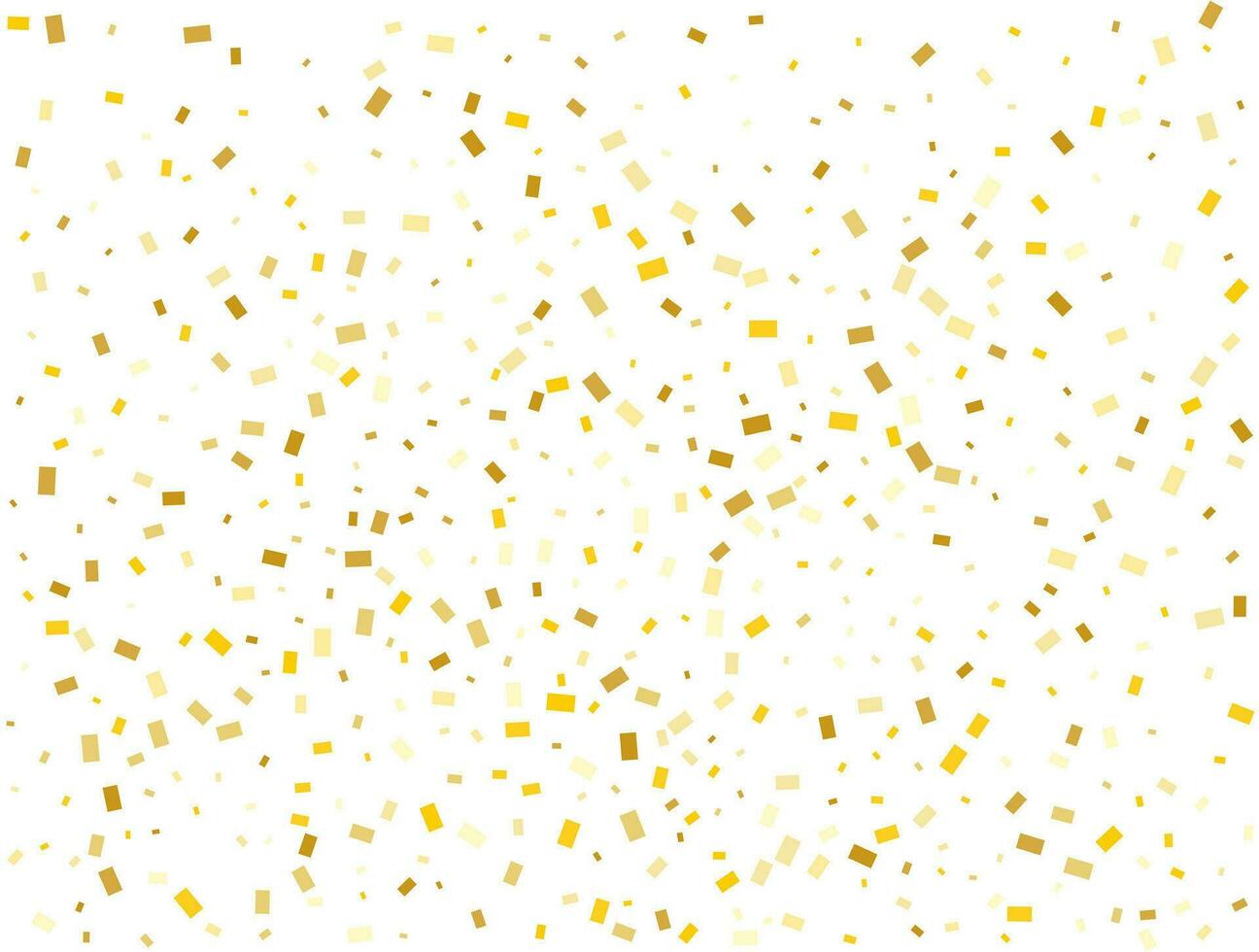 magia ligero dorado rectángulos papel picado celebracion, que cae dorado resumen decoración para noche fiesta. vector ilustración