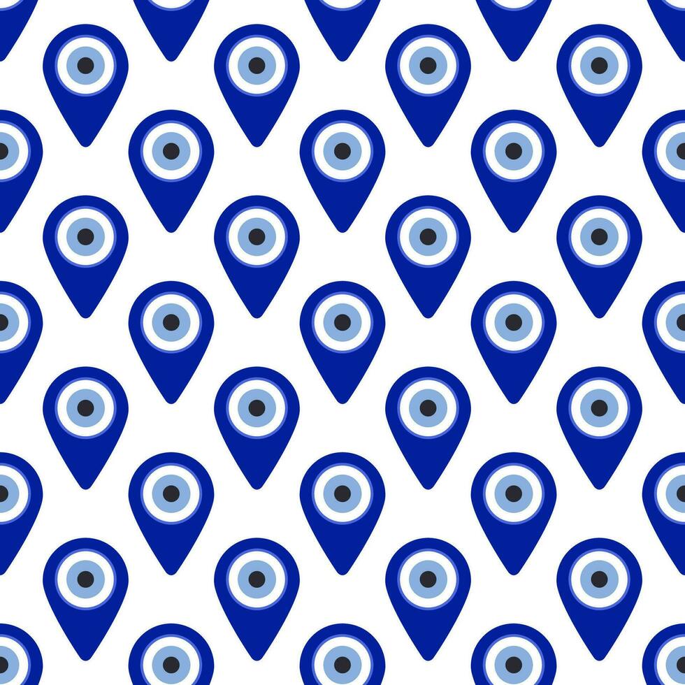 Evil eyes seamless pattern vector