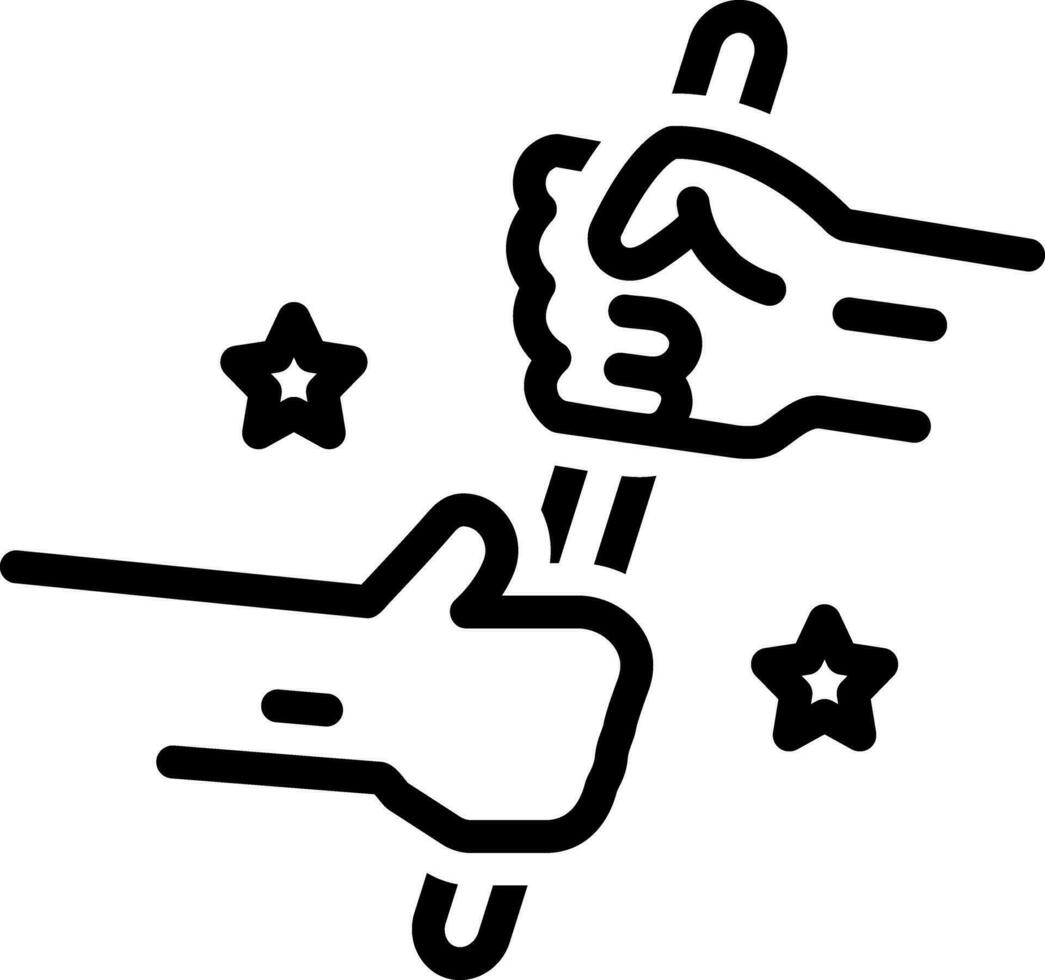 Black line icon for relay vector