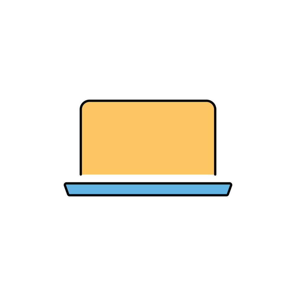 Computer Technology icon. Line, glyph and filled outline colorful version, Monitor Display Screen outline and filled vector sign. Symbol, logo illustration. Different style icons set. Vector graphics