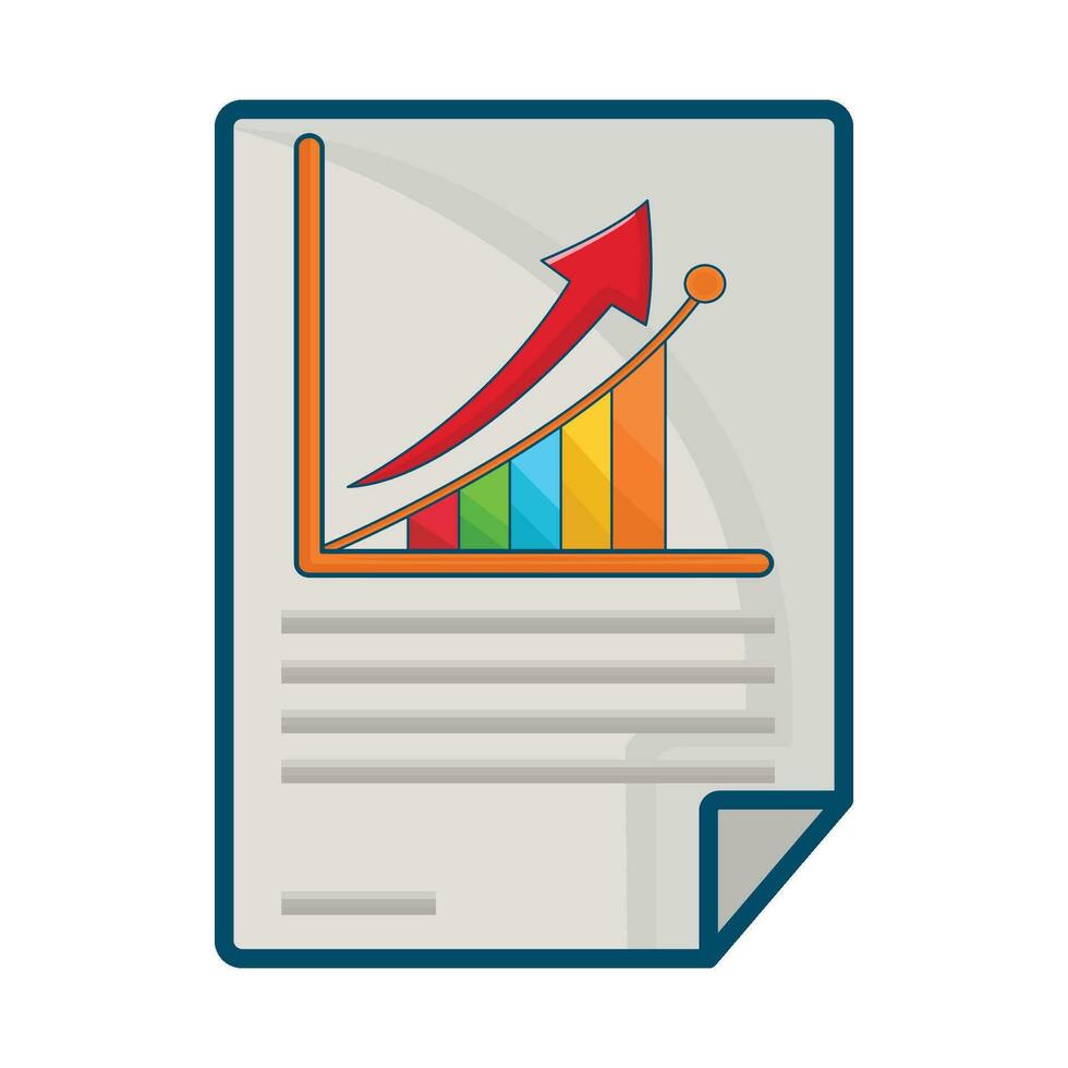 illustration of statistics vector