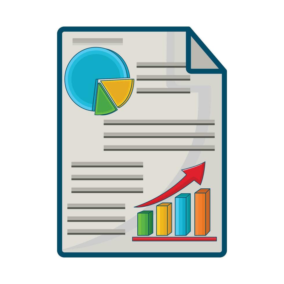 illustration of statistics vector