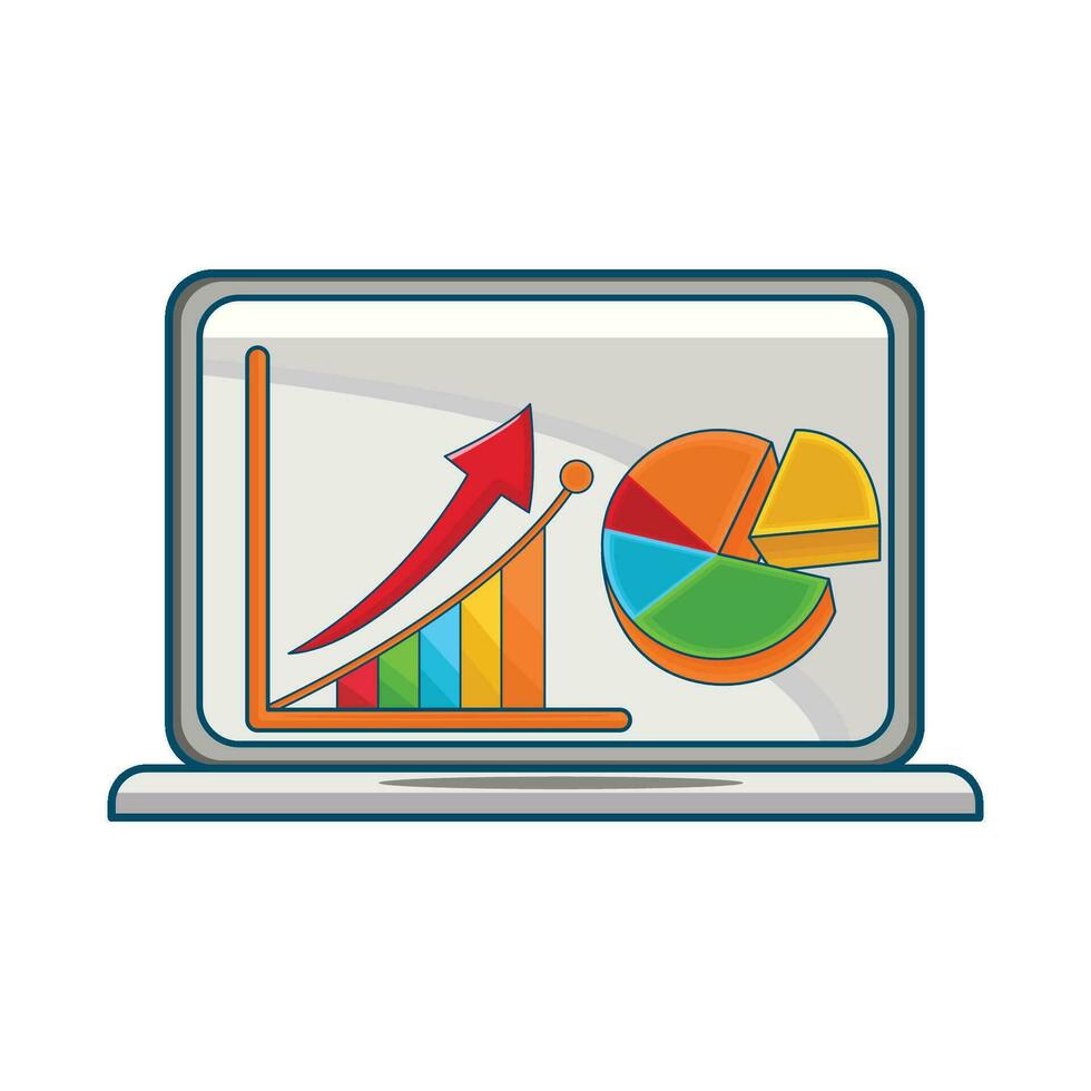 illustration of statistics vector