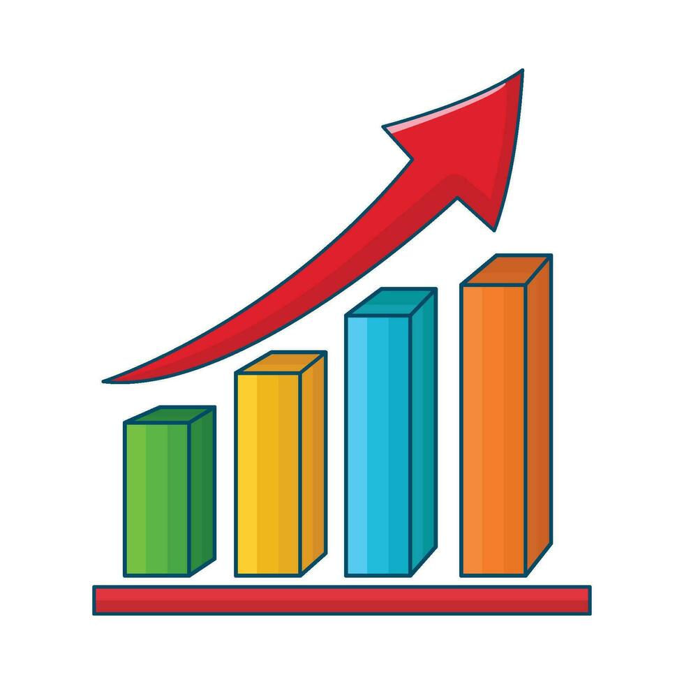 illustration of statistics vector