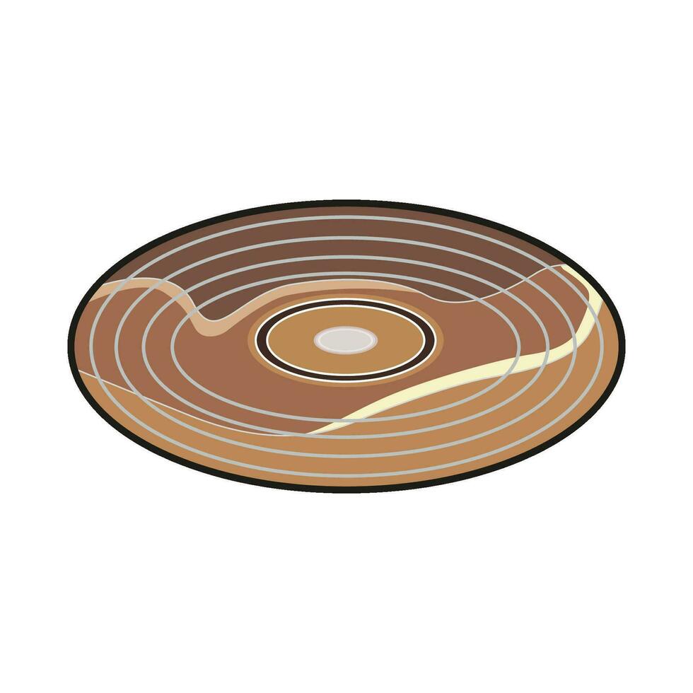 illustration of  vinyl vector