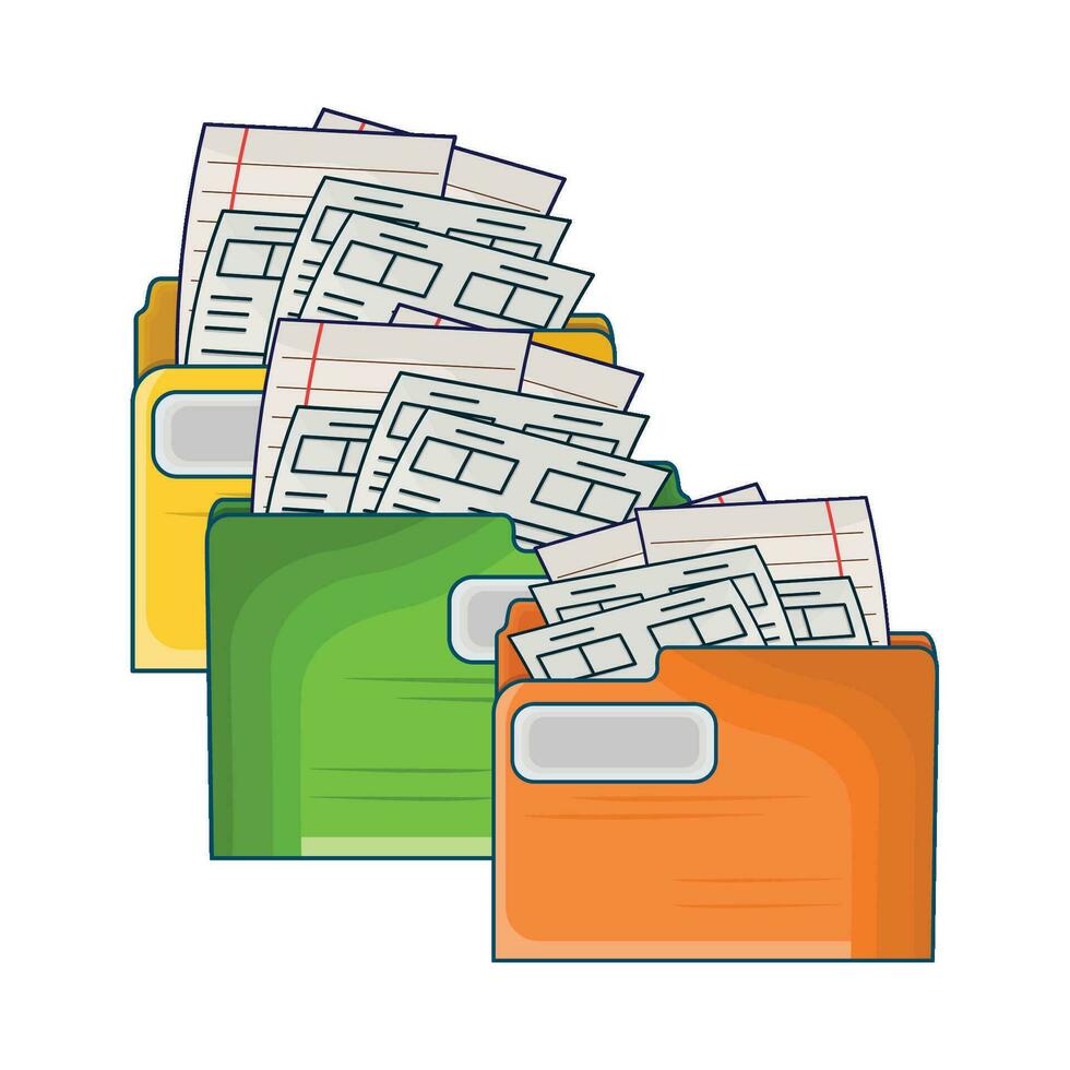 illustration of folder vector