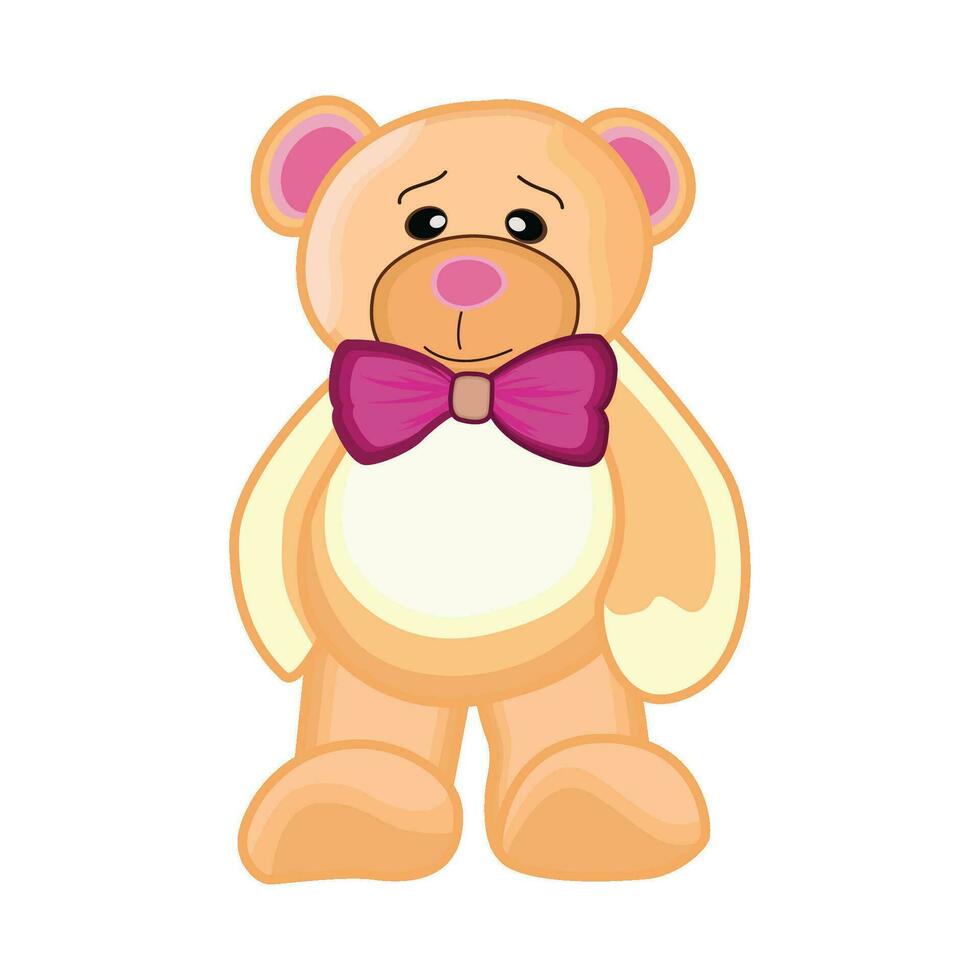 ilustración de osito de peluche oso vector