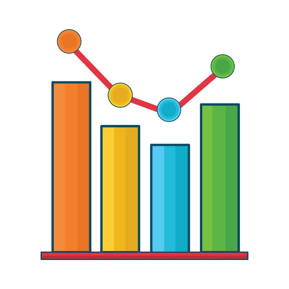 illustration of statistics vector