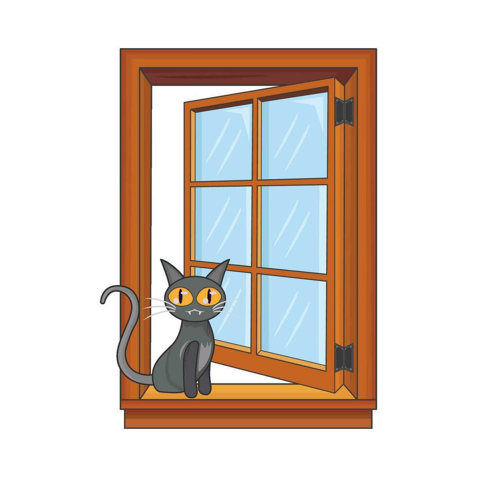 ilustración de ventana vector