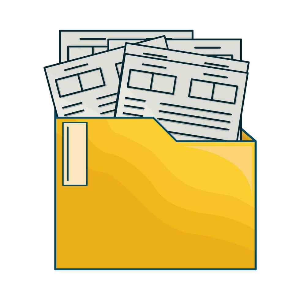 illustration of folder vector