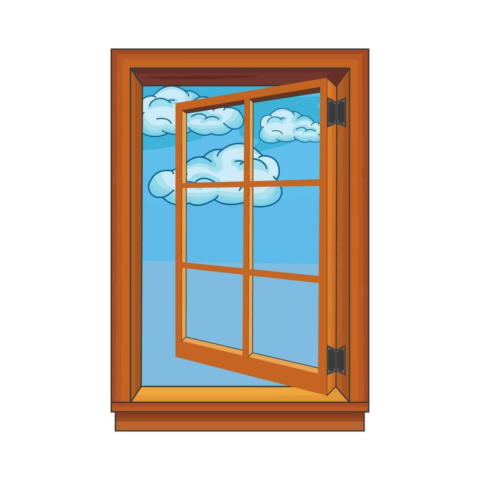 ilustración de ventana vector