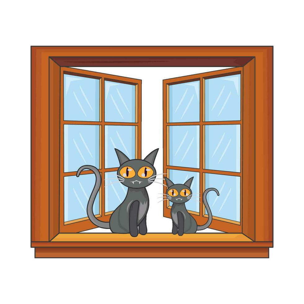 ilustración de ventana vector