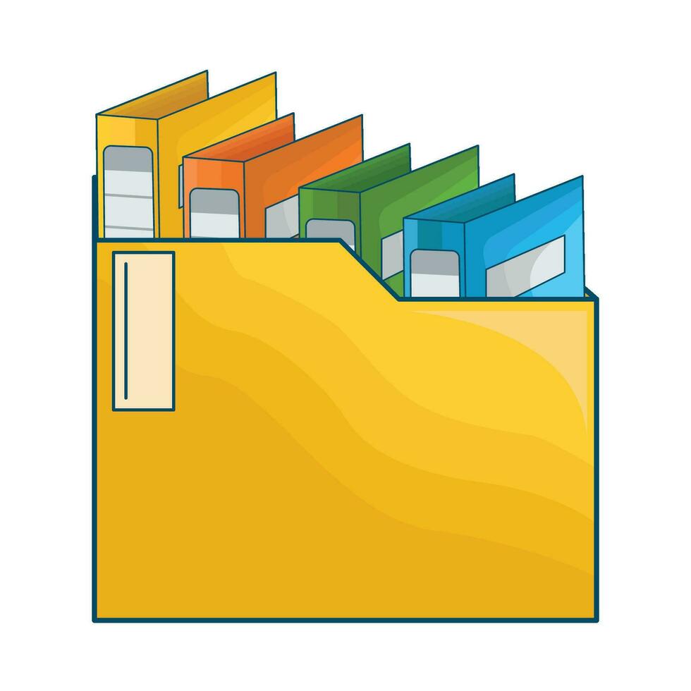 illustration of folder vector