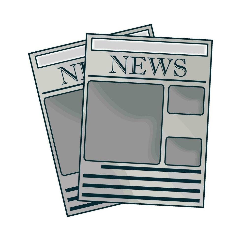 illustration of newspaper vector