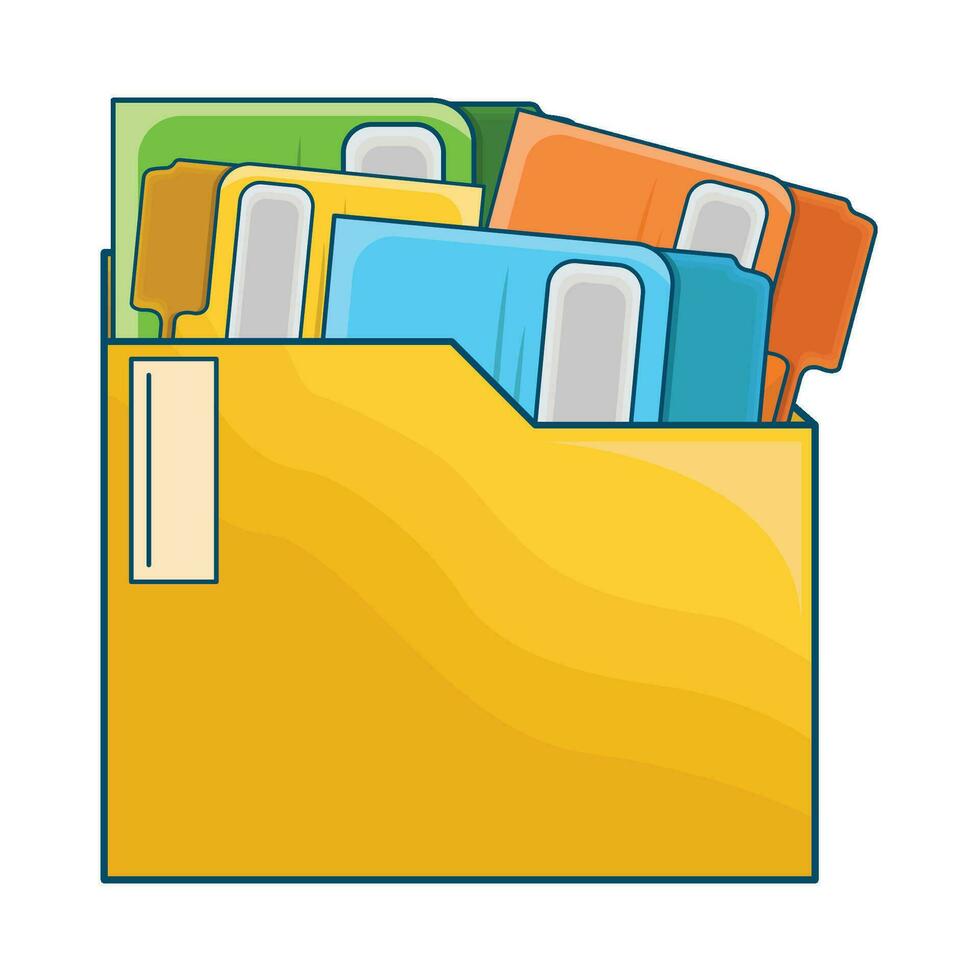 illustration of folder vector