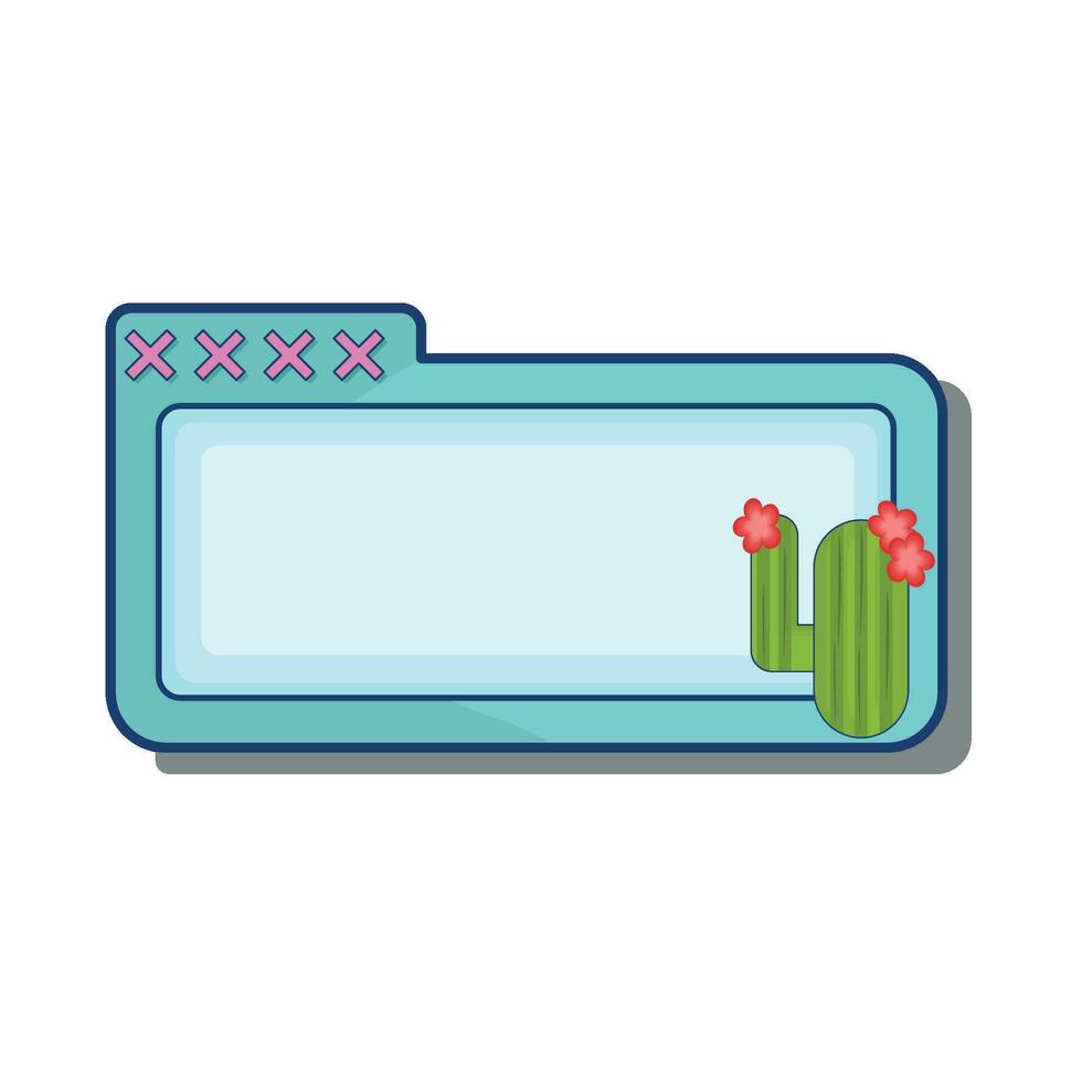 illustration of text box vector