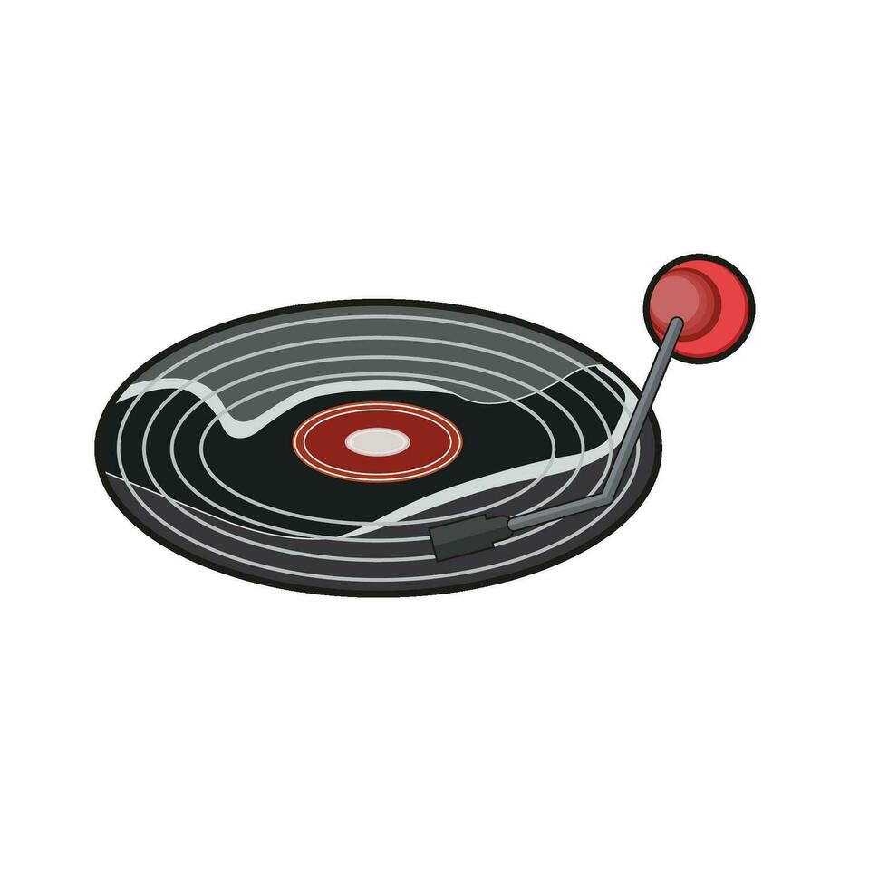 illustration of  vinyl vector