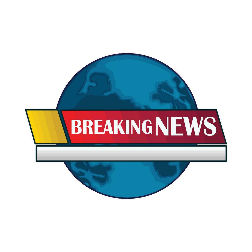 illustration of breaking news vector