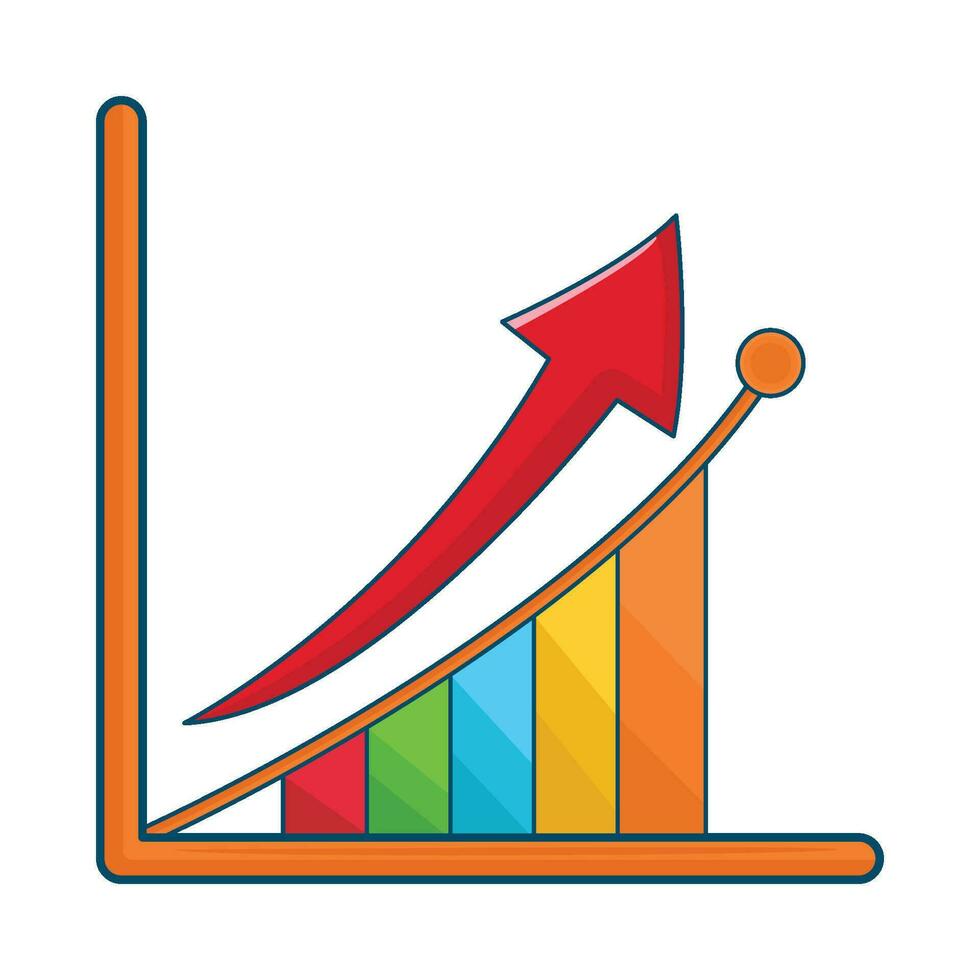 illustration of statistics vector