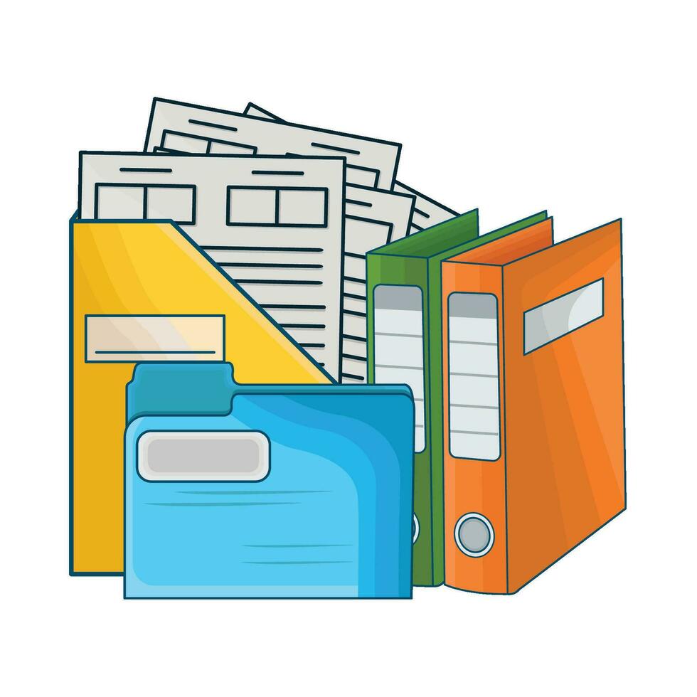 illustration of folder vector